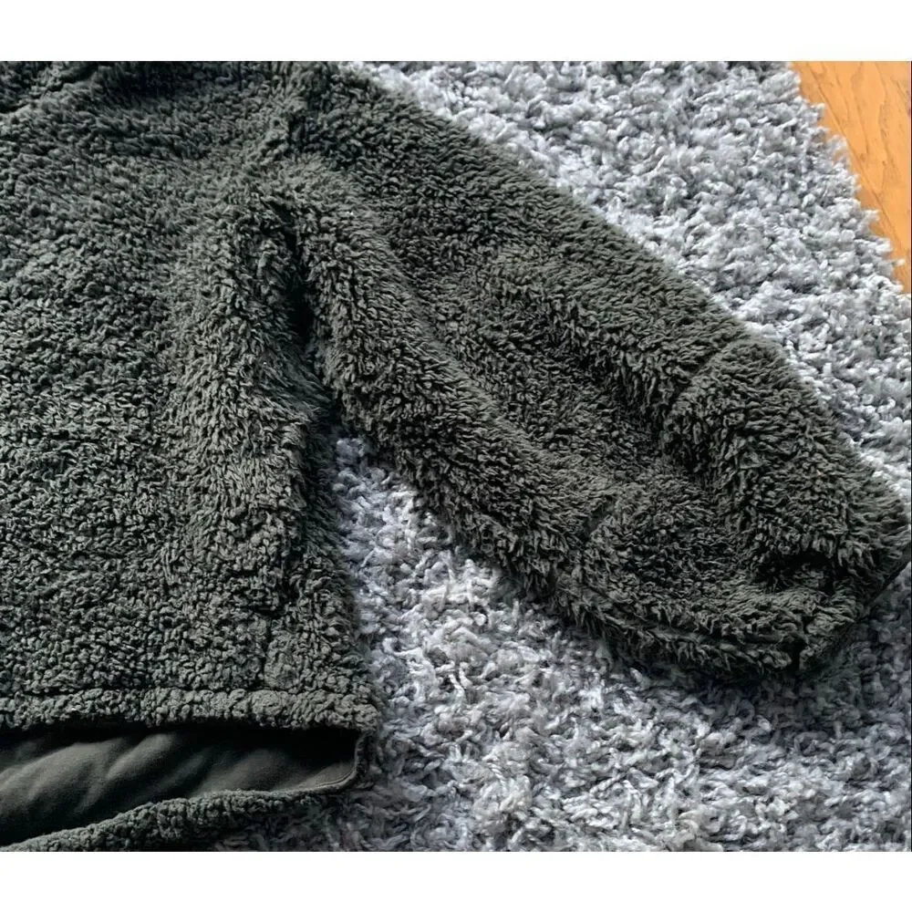 Lululemon Warmth Restore Sherpa olive green SWEATSHIRT SWEATER XS S